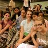 we had a great "fiesta" one night, complete with dancing, cooking, and chicken-killing.