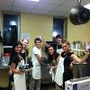 good old fashioned kitchen duty, after Senior Night 2012.